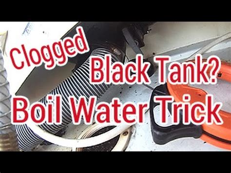 clogged black tank|black water tank not draining.